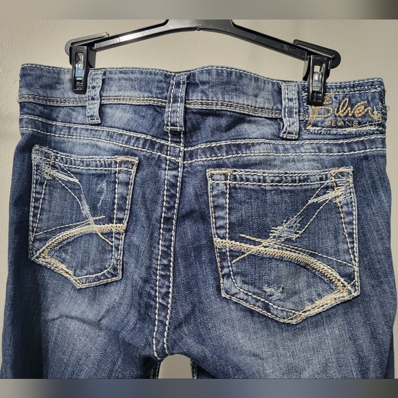 Silver jeans women's size 30W/33L Frances 18" bootcut - Picture 2 of 10